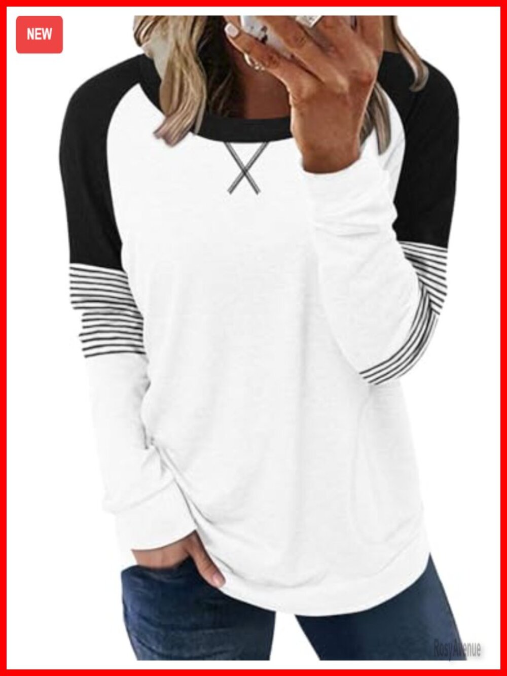 Long Sleeve Tunic Top Womens Cotton Blend Loose Fit Pocket Shirt